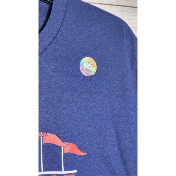 Majestic 2018 World Series Champions Boston Red Sox T-Shirt - Large 100% Cotton - Picture 5 of 12